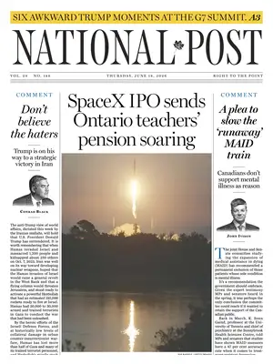"National Post | The Post" Front Page