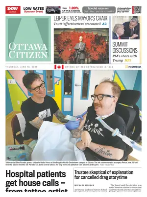 "Ottawa Citizen" Front Page