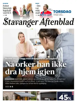 "Stavanger Aftenblad" Front Page