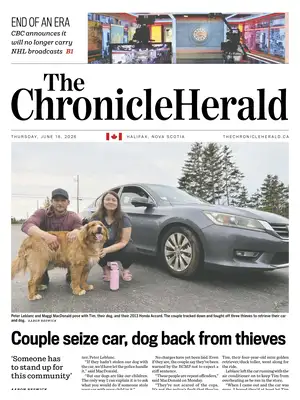 "The Chronicle Herald" Front Page