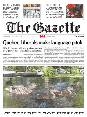 "The Gazette (Montreal)" Front Page