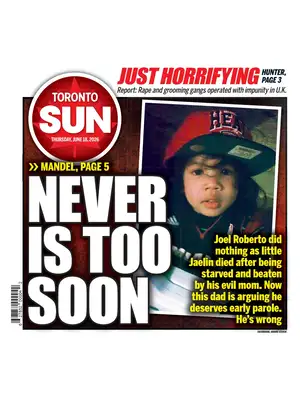 "Toronto Sun" Front Page