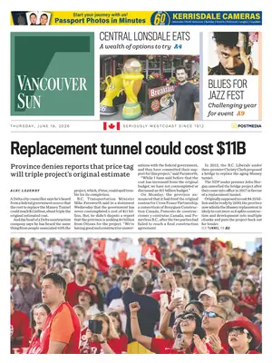 "Vancouver Sun" Front Page