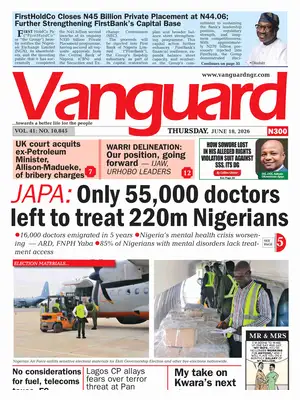 "Vanguard" Front Page