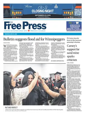 "Winnipeg Free Press" Front Page