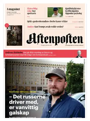 "Aftenposten" Front Page