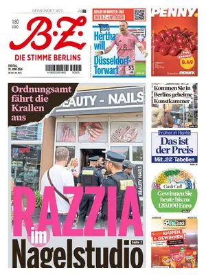 "B.Z. - Die Stimme Berlins" Front Page
