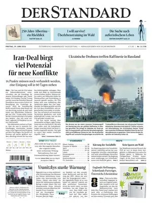 "Der Standard" Front Page