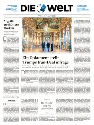 "Die Welt" Front Page