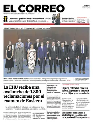 "El Correo" Front Page