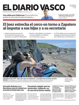 "El Diario Vasco" Front Page
