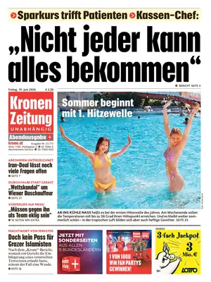 "Kronen Zeitung" Front Page