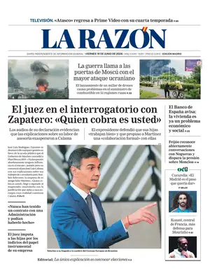 "La Razón" Front Page