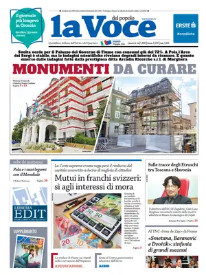 "La Voce del popolo" Front Page