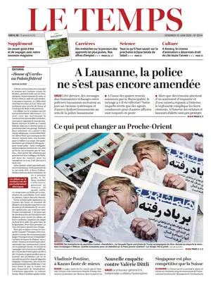 "Le Temps" Front Page