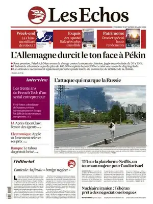 "Les Échos" Front Page
