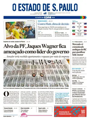 "O Estado de S. Paulo" Front Page