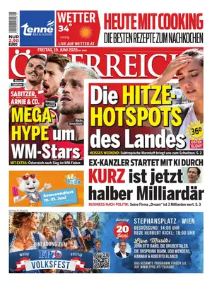 "Österreich" Front Page
