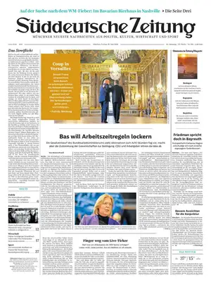 "Süddeutsche Zeitung" Front Page