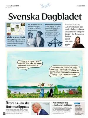 "Svenska Dagbladet" Front Page