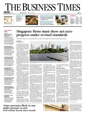 "The Business Times | Singapore" Front Page