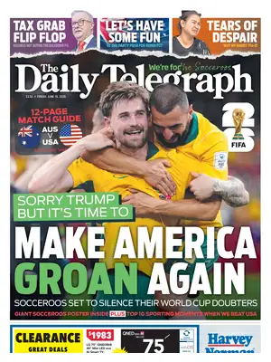 "The Daily Telegraph | Sydney" Front Page