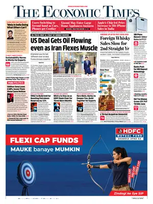 "The Economic Times" Front Page