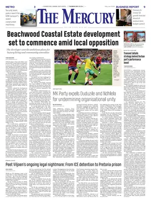 "The Mercury" Front Page