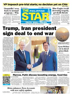 "The Philippine Star" Front Page