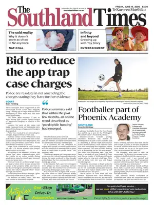 "The Southland Times" Front Page