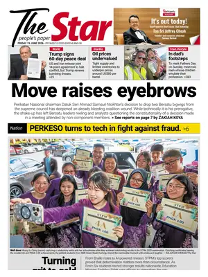 "The Star" Front Page