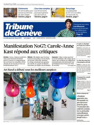 "Tribune de Genève" Front Page
