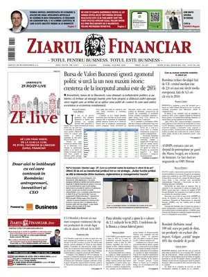 "Ziarul Financiar" Front Page