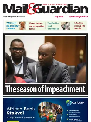 "Mail & Guardian" Front Page