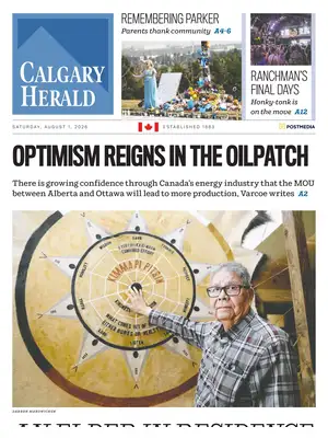 "Calgary Herald" Front Page
