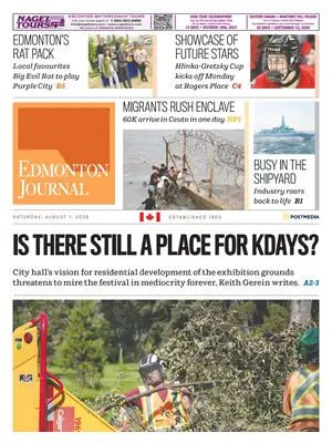 "Edmonton Journal" Front Page