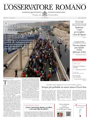 "L'Osservatore Romano" Front Page