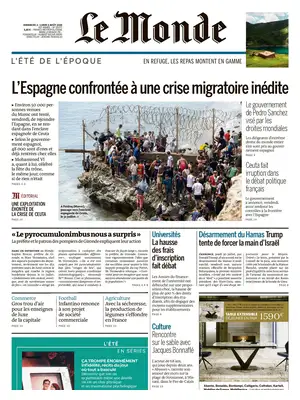 "Le Monde" Front Page