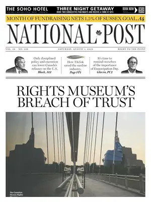 "National Post | The Post" Front Page
