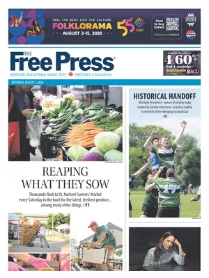 "Winnipeg Free Press" Front Page