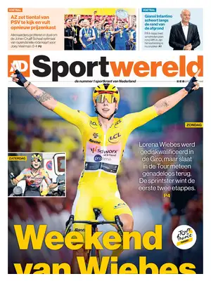 "AD Sportwereld" Front Page