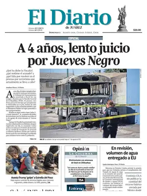 "El Diario de Juárez" Front Page