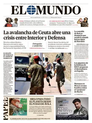 "El Mundo" Front Page