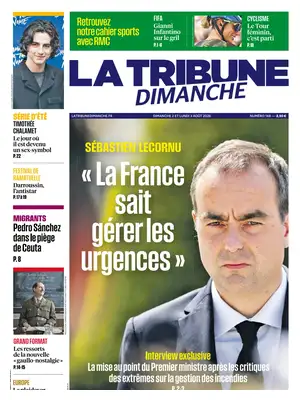 "La Tribune" Front Page