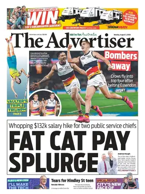 "The Advertiser " Front Page