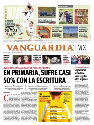 "Vanguardia" Front Page