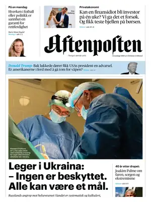 "Aftenposten" Front Page