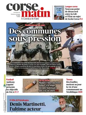"Corse-Matin" Front Page