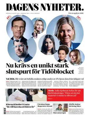 "Dagens Nyheter" Front Page