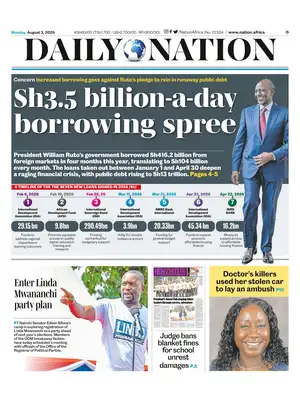 "Daily Nation" Front Page